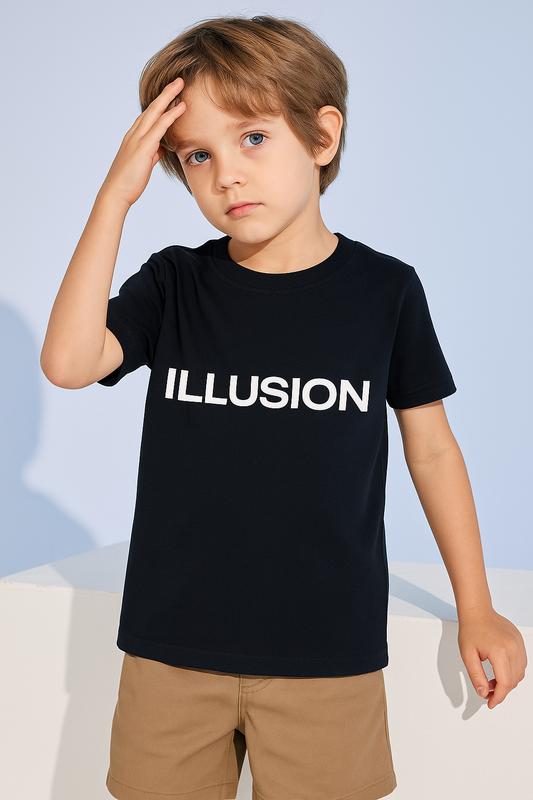 ILLUSION Graphic Printed T-shirt for Boys