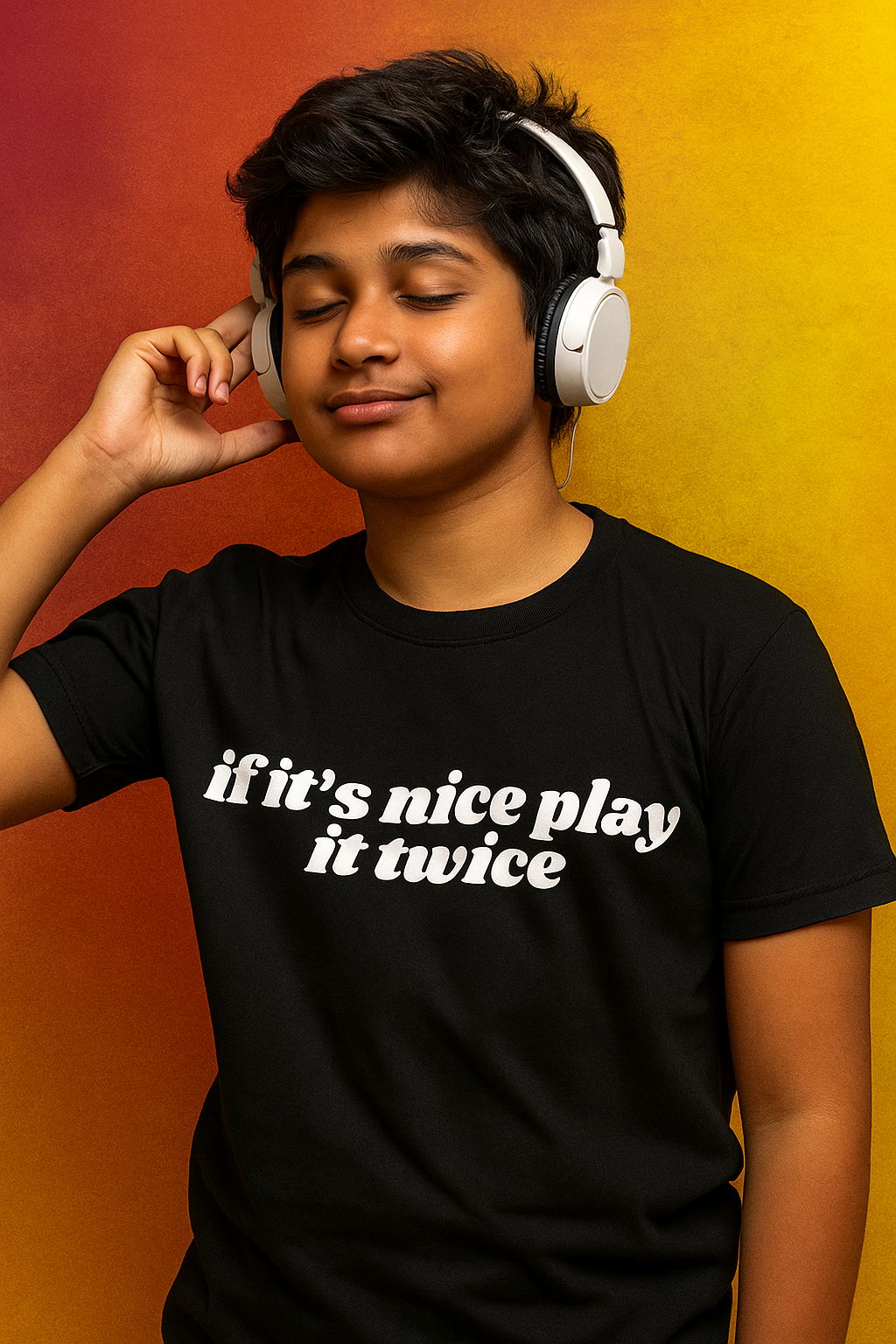 Music Lover Tshirt black colour tshirt with back print